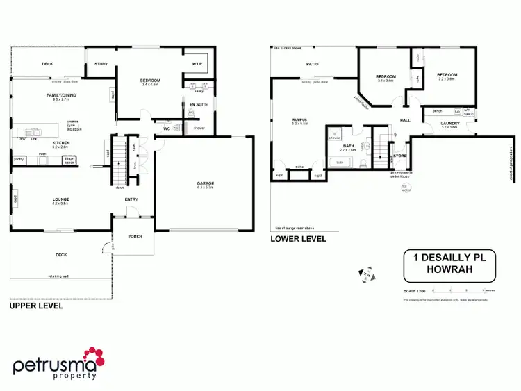 Floorplan of Homely house listing, 1 Desailly Place, Howrah TAS 7018