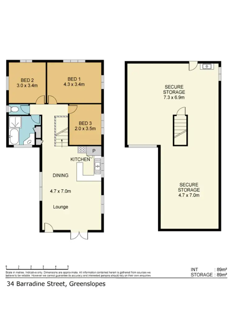 Floorplan of Homely house listing, 34 Barradine Street, Greenslopes QLD 4120