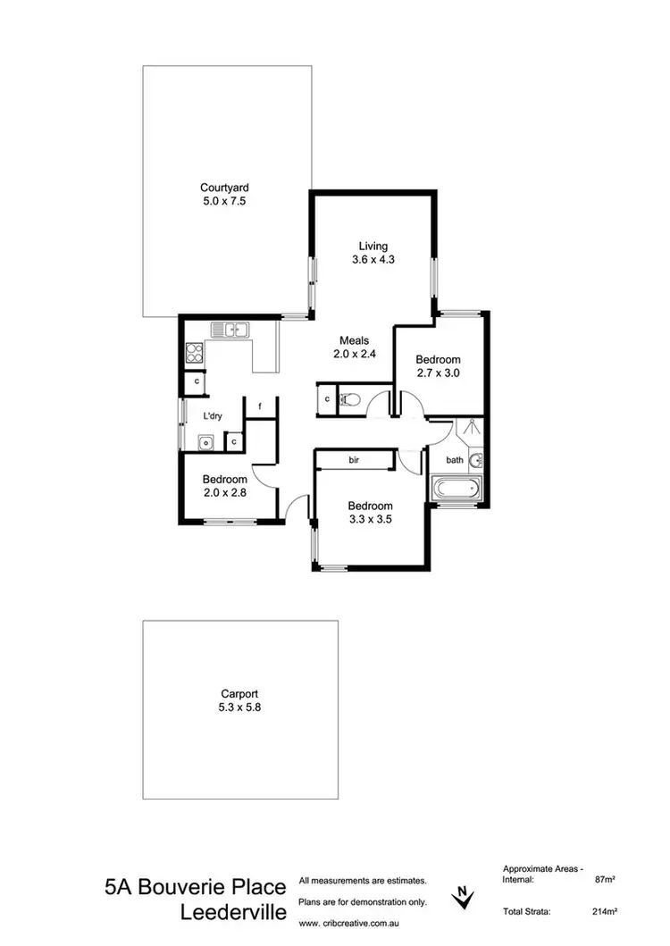 Floorplan of Homely house listing, 5a Bouverie Place, Leederville WA 6007