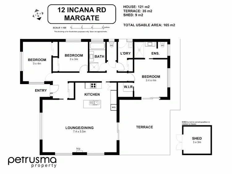 Floorplan of Homely house listing, 12 Incana Road, Margate TAS 7054