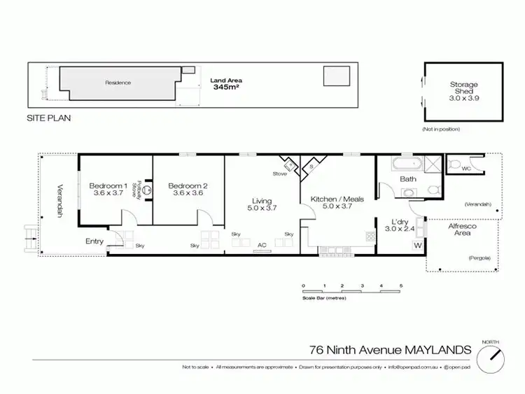 Floorplan of Homely house listing, 76 Ninth Avenue, Maylands WA 6051