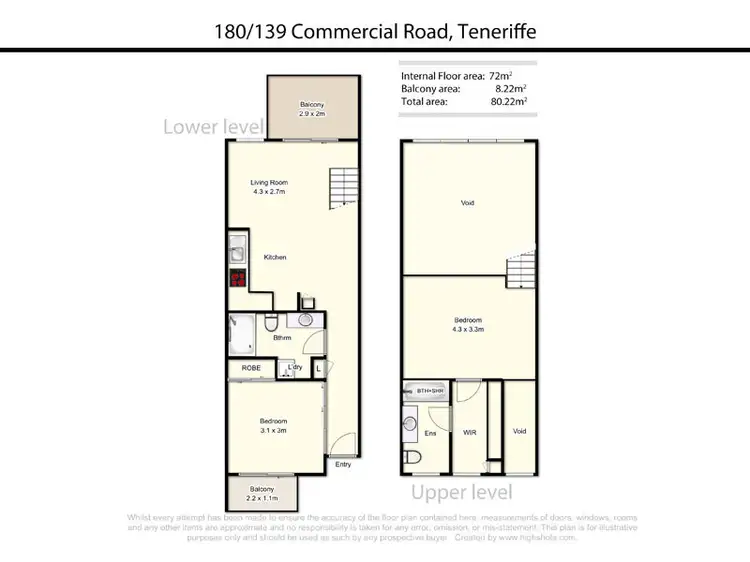 Floorplan of Homely unit listing, 180/139 Commercial Rd, Teneriffe QLD 4005