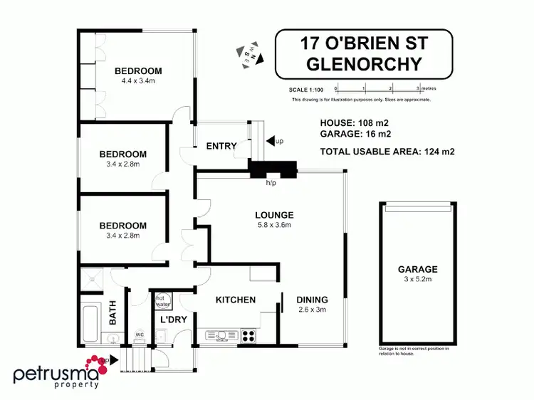 Floorplan of Homely house listing, 17 O'Brien Street, Glenorchy TAS 7010