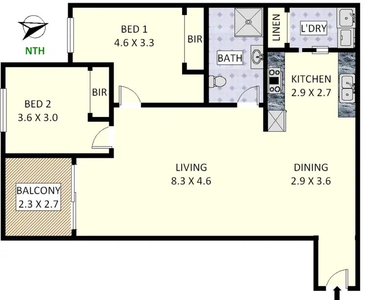 Floorplan of Homely apartment listing, 30/1 Clarence Street, Strathfield NSW 2135