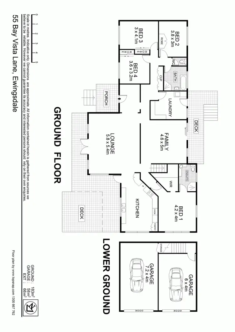 Floorplan of Homely house listing, 55 Bay Vista Lane, Ewingsdale NSW 2481