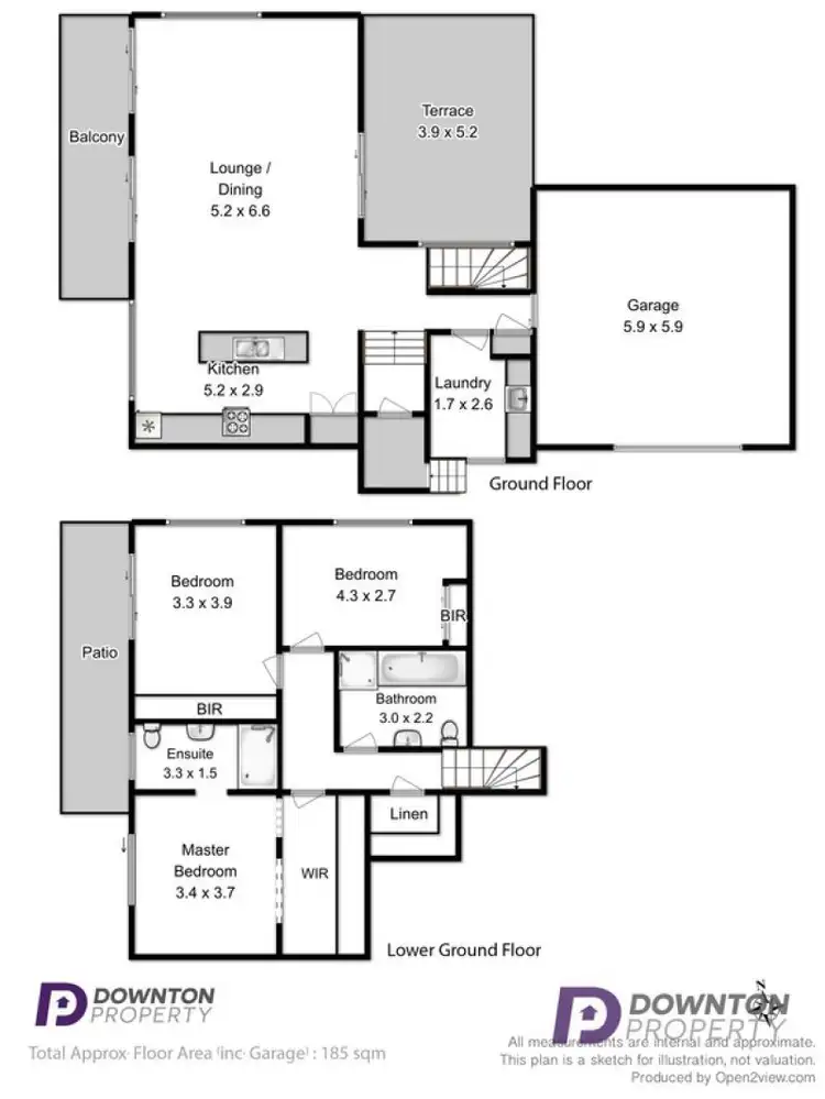 Floorplan of Homely villa listing, 1/698 Oceana Drive, Tranmere TAS 7018