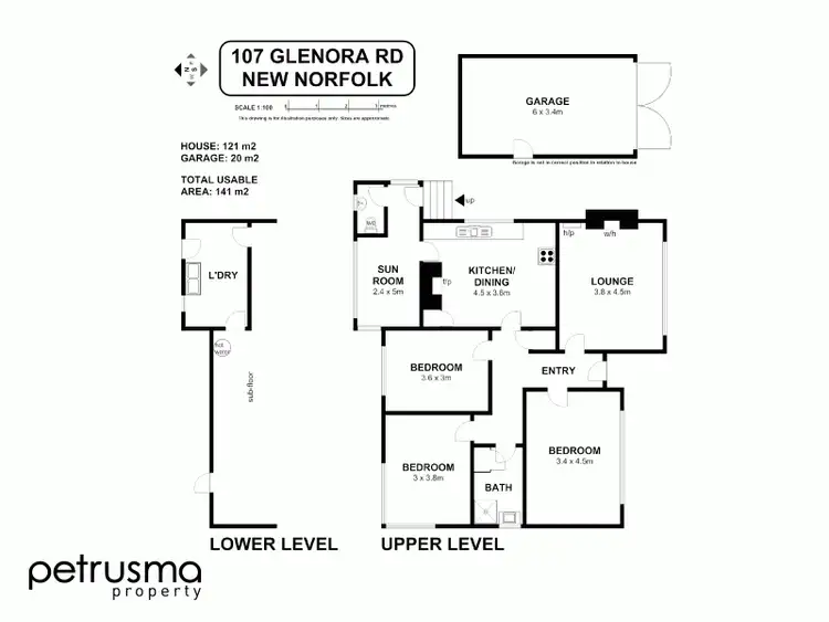 Floorplan of Homely house listing, 107 Glenora Road, New Norfolk TAS 7140