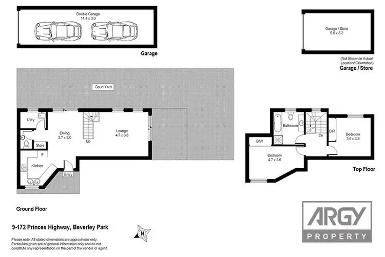 Floorplan of Homely townhouse listing, 9/172-174 Princes Highway, Beverley Park NSW 2217