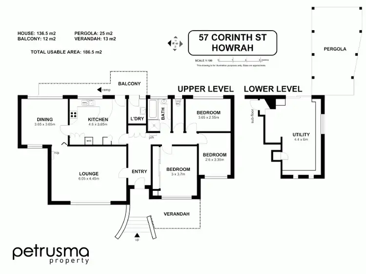 Floorplan of Homely house listing, 57 Corinth Street, Howrah TAS 7018