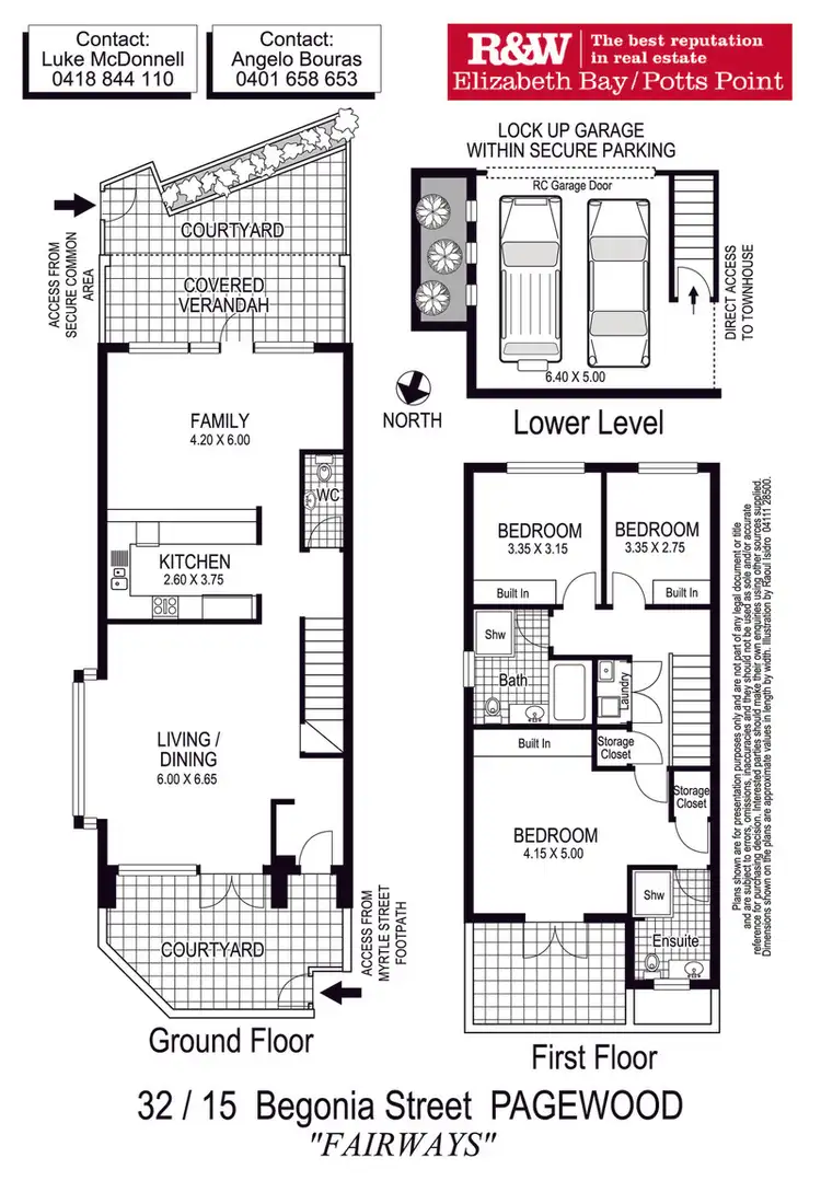 Floorplan of Homely townhouse listing, 32/15 Begonia Street, Pagewood NSW 2035