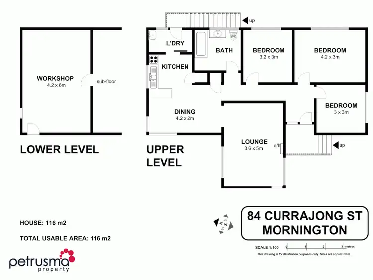 Floorplan of Homely house listing, 84 Currajong Street, Mornington TAS 7018