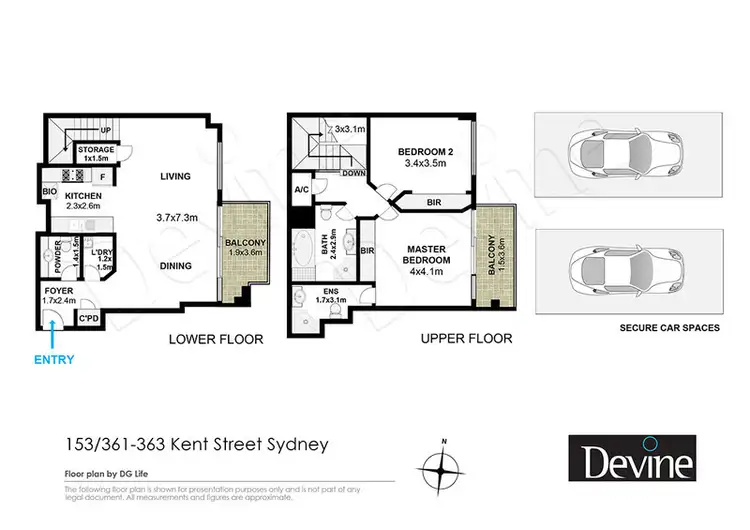 Floorplan of Homely apartment listing, 153/361-363 Kent Street, Sydney NSW 2000