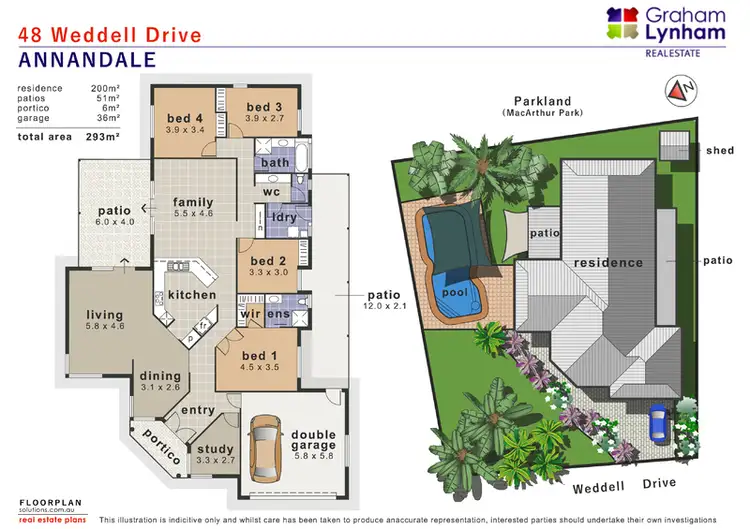 Floorplan of Homely house listing, 48 Weddell Drive, Annandale QLD 4814