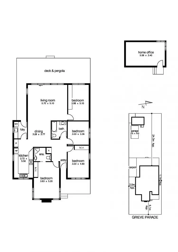 Floorplan of Homely house listing, 57 Grieve Pde, Altona VIC 3018