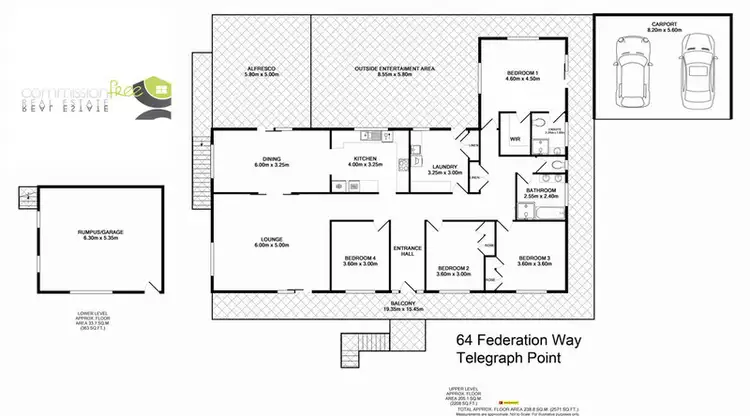 Floorplan of Homely house listing, 64 Federation Way, Telegraph Point NSW 2441
