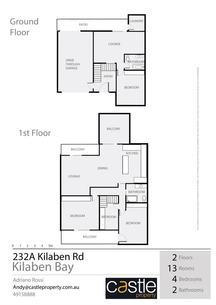 Floorplan of Homely house listing, 232A Kilaben Road, Kilaben Bay NSW 2283