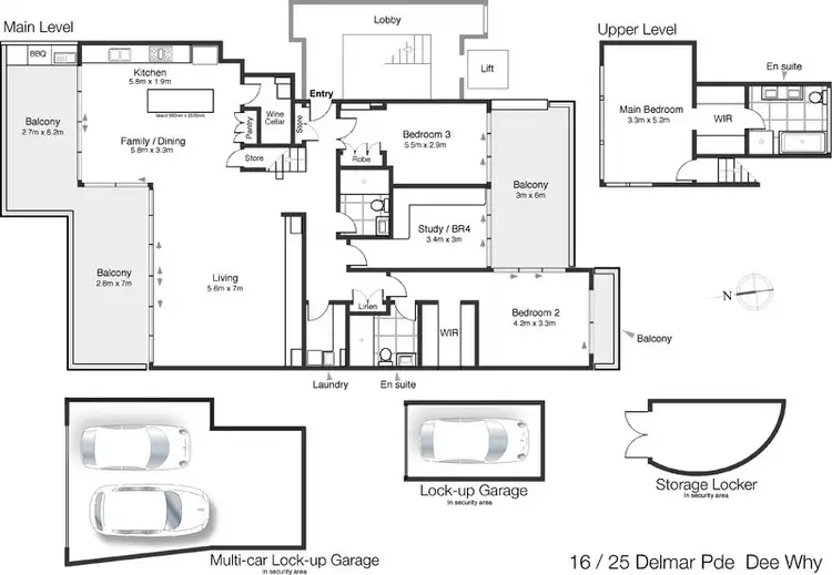 Floorplan of Homely apartment listing, 16/25 Delmar Parade, Dee Why NSW 2099