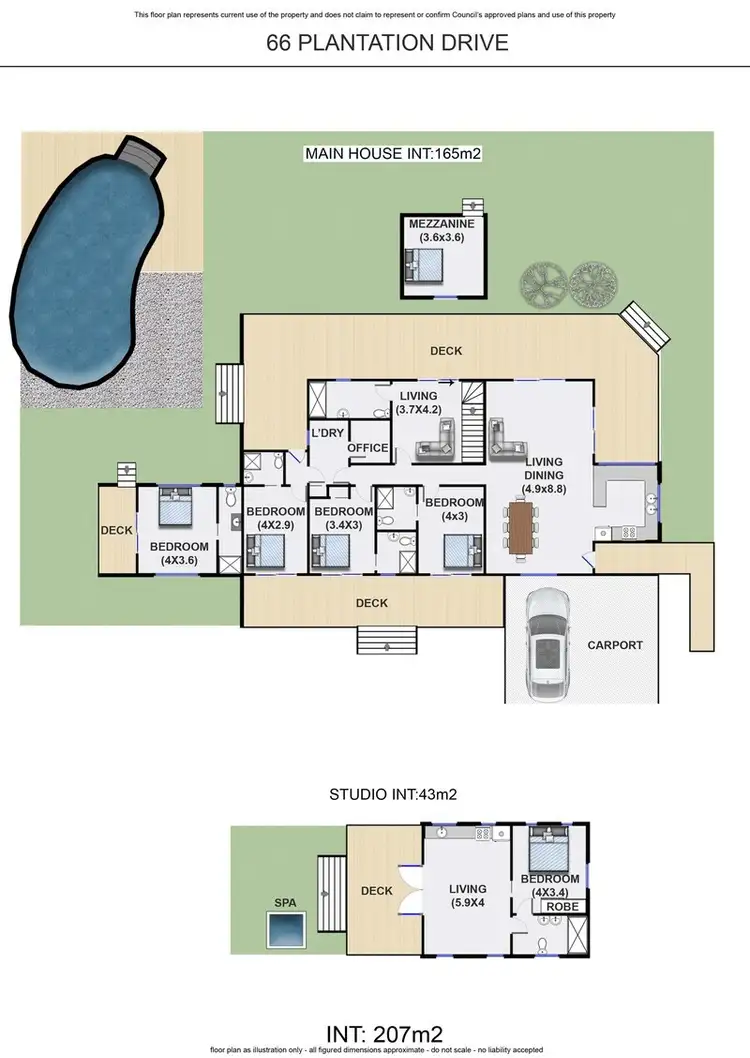 Floorplan of Homely house listing, 66 Plantation Drive, Ewingsdale NSW 2481