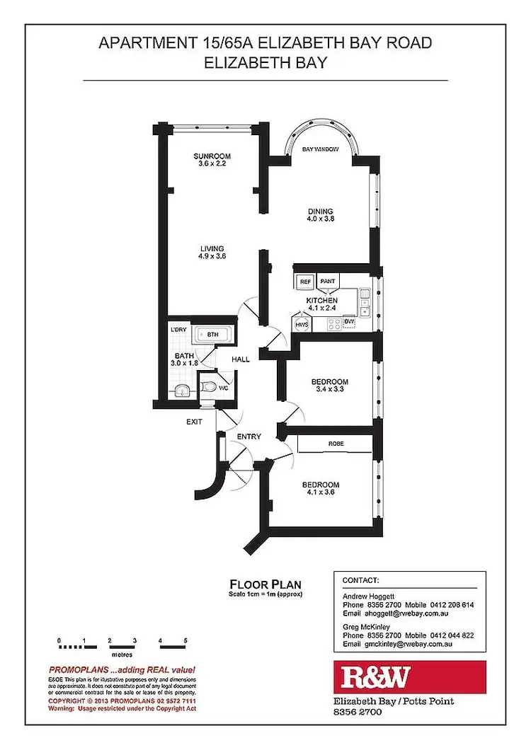 Floorplan of Homely apartment listing, 15/65A Elizabeth Bay Road, Elizabeth Bay NSW 2011