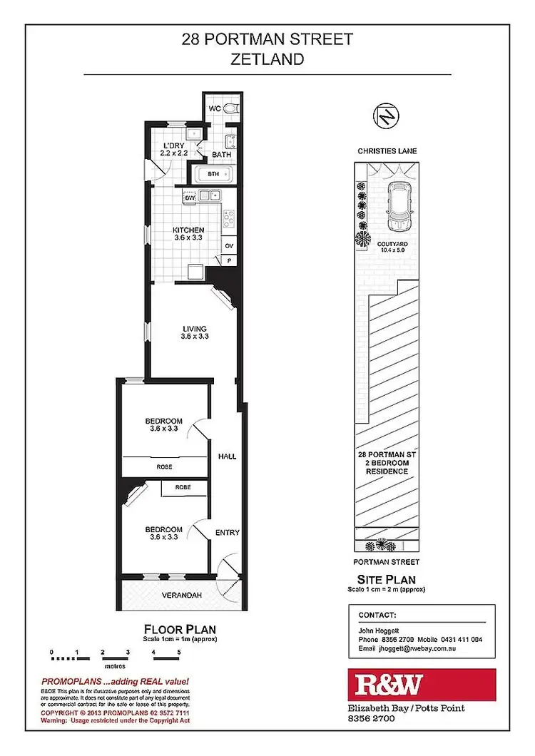 Floorplan of Homely terrace listing, 28 Portman Street, Zetland NSW 2017