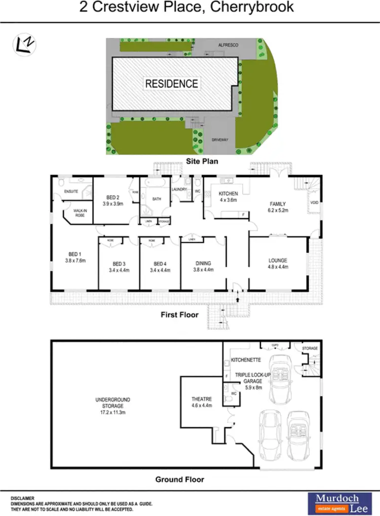 Floorplan of Homely house listing, 2 Crestview Place, Cherrybrook NSW 2126