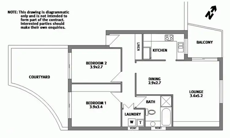 Floorplan of Homely apartment listing, 30/18 Drummoyne Avenue, Drummoyne NSW 2047