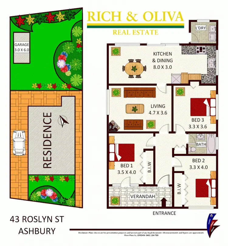 Floorplan of Homely house listing, 43 Roslyn Street, Ashbury NSW 2193