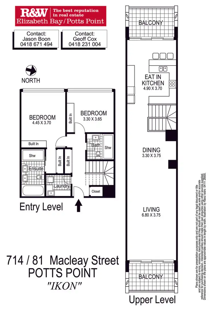 Floorplan of Homely apartment listing, 714/81 Macleay Street, Potts Point NSW 2011