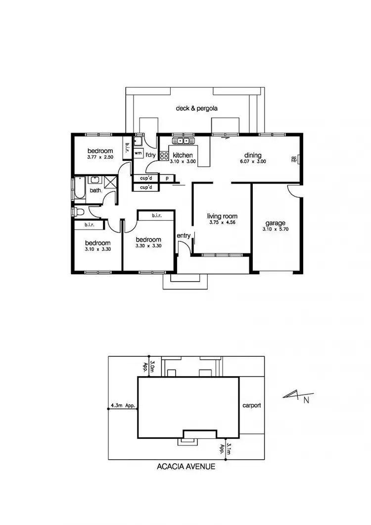 Floorplan of Homely house listing, 10 Acacia Avenue, Seaholme VIC 3018