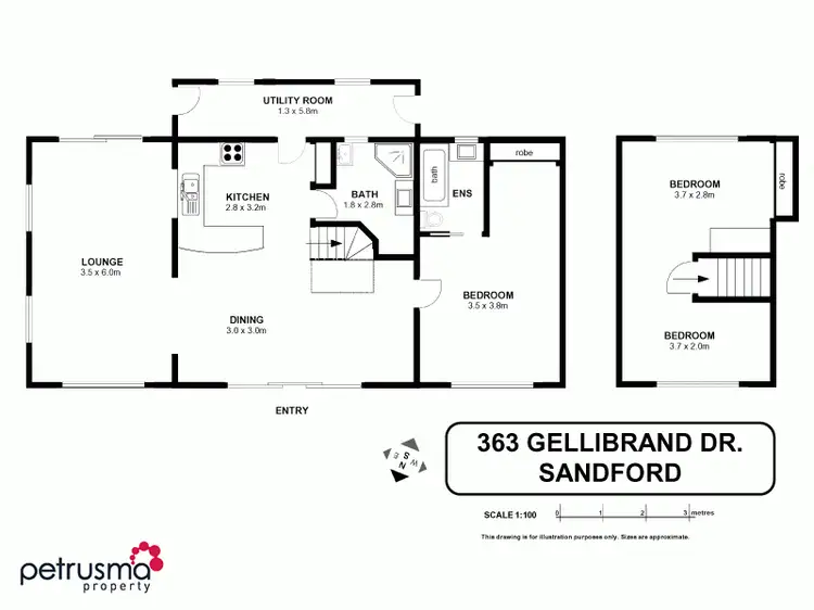 Floorplan of Homely house listing, 363 Gellibrand Drive, Sandford TAS 7020