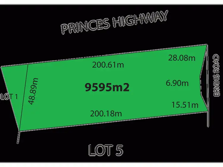 Floorplan of Homely land listing, 1035 Princes Highway, Moriac VIC 3240