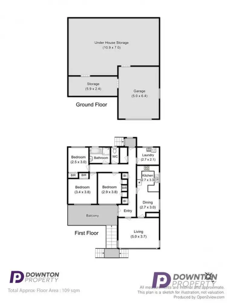 Floorplan of Homely house listing, 82 Ashbourne Grove, West Moonah TAS 7009