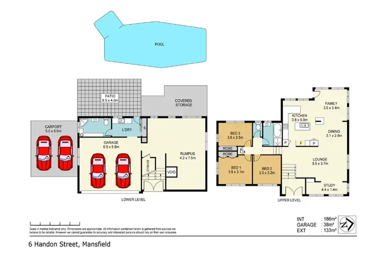 Floorplan of Homely house listing, 6 Handon Street, Mansfield QLD 4122