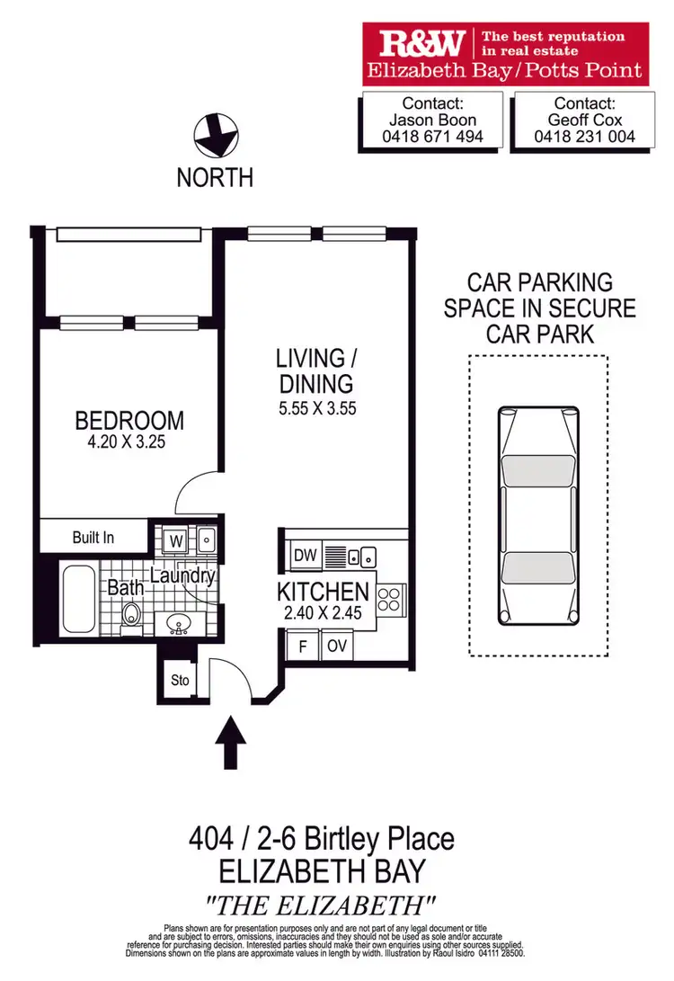 Floorplan of Homely apartment listing, 404/2-6 Birtley Place, Elizabeth Bay NSW 2011