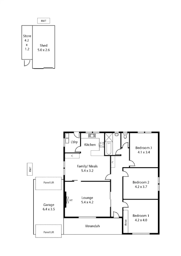Floorplan of Homely house listing, 44 Brookside Avenue, Tranmere SA 5073