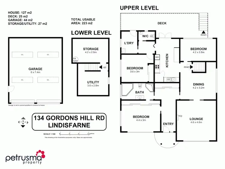 Floorplan of Homely house listing, 134 Gordons Hill Road, Lindisfarne TAS 7015