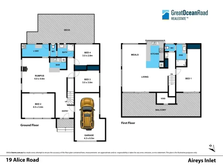 Floorplan of Homely house listing, 19 Alice Road, Aireys Inlet VIC 3231