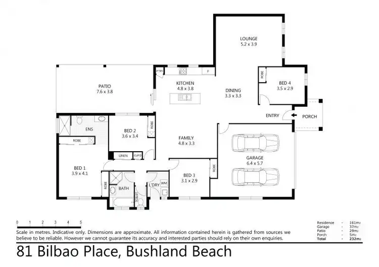 Floorplan of Homely house listing, 81 Bilbao Place, Bushland Beach QLD 4818