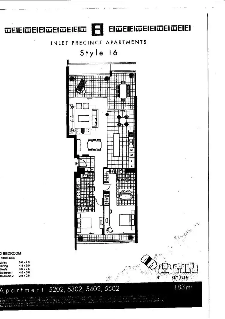 Floorplan of Homely apartment listing, 5302/2 Ephraim Island, Paradise Point QLD 4216