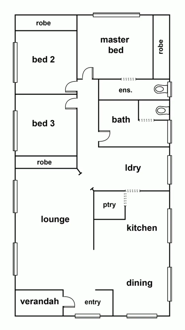 Floorplan of Homely house listing, 18 Robinson Street, Horsham VIC 3400