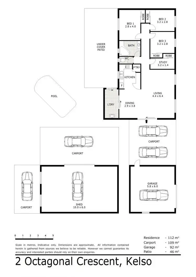 Floorplan of Homely house listing, 2 Octagonal Crescent, Kelso QLD 4815
