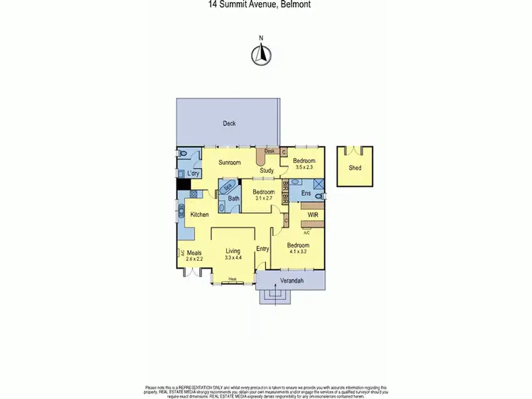 Floorplan of Homely house listing, 14 Summit Ave, Belmont VIC 3216