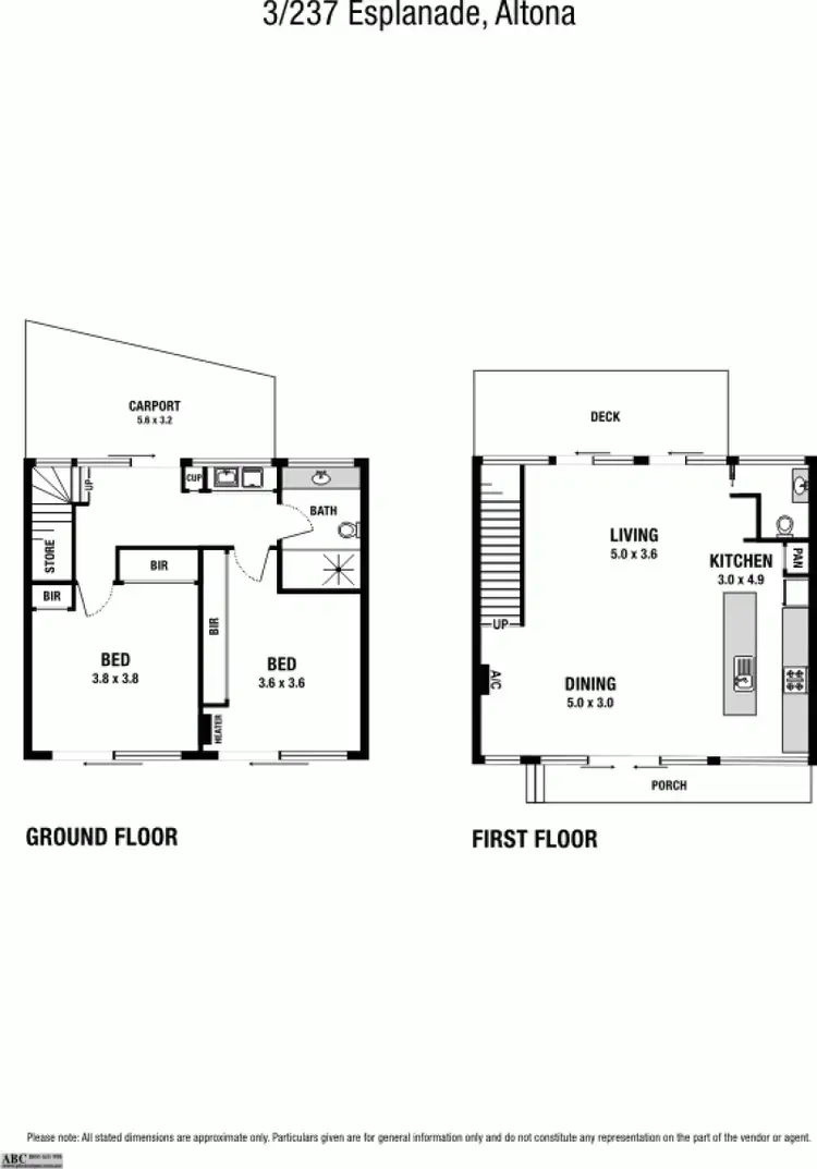 Floorplan of Homely townhouse listing, 3/237 Esplanade, Altona VIC 3018