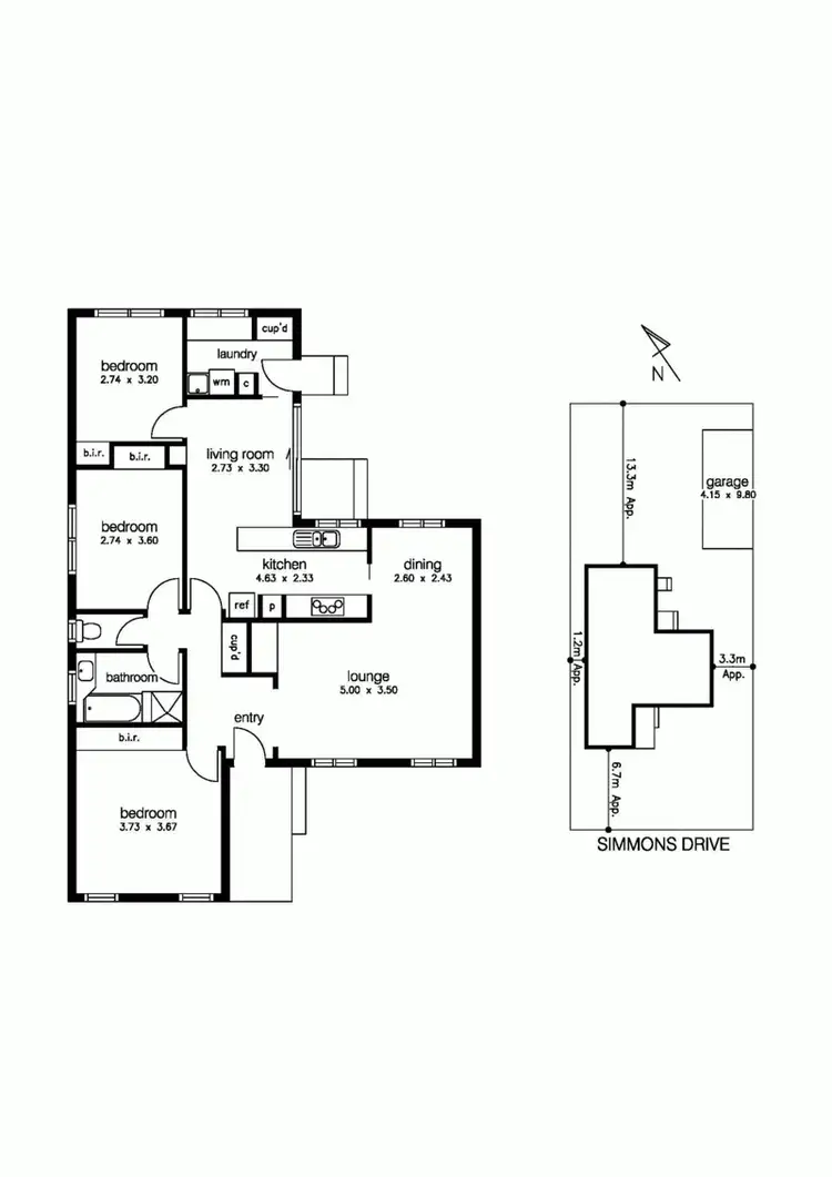 Floorplan of Homely house listing, 27 Simmons Drive, Altona VIC 3018
