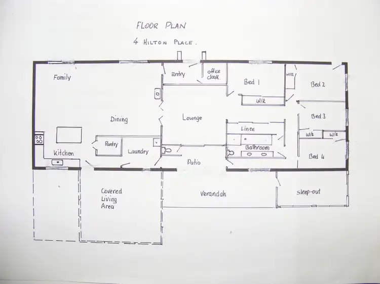 Floorplan of Homely house listing, 4 Hilton Place, Coonabarabran NSW 2357