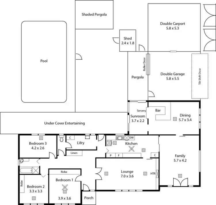 Floorplan of Homely house listing, 2 Nickels Avenue, Park Holme SA 5043