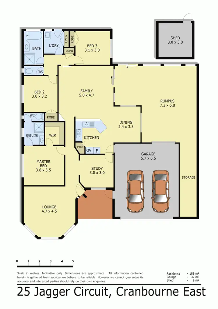 Floorplan of Homely house listing, 25 JAGGER CIRCUIT, Cranbourne East VIC 3977
