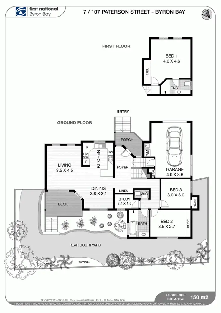 Floorplan of Homely townhouse listing, 7/107 Paterson Street, Byron Bay NSW 2481