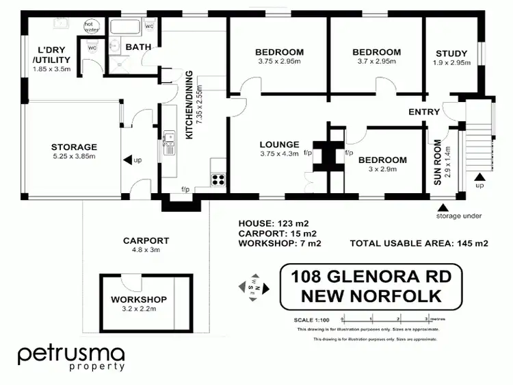 Floorplan of Homely house listing, 108 Glenora Road, New Norfolk TAS 7140