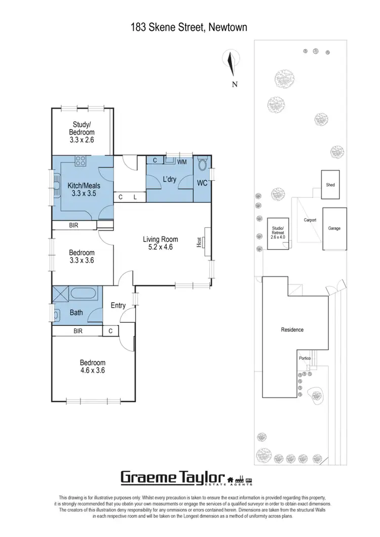 Floorplan of Homely house listing, 183 Skene Street, Newtown VIC 3220